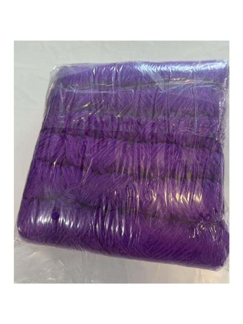 6Pcs Purple Fluffy Chenille Velvet Knitting Crochet Yarn Skeins